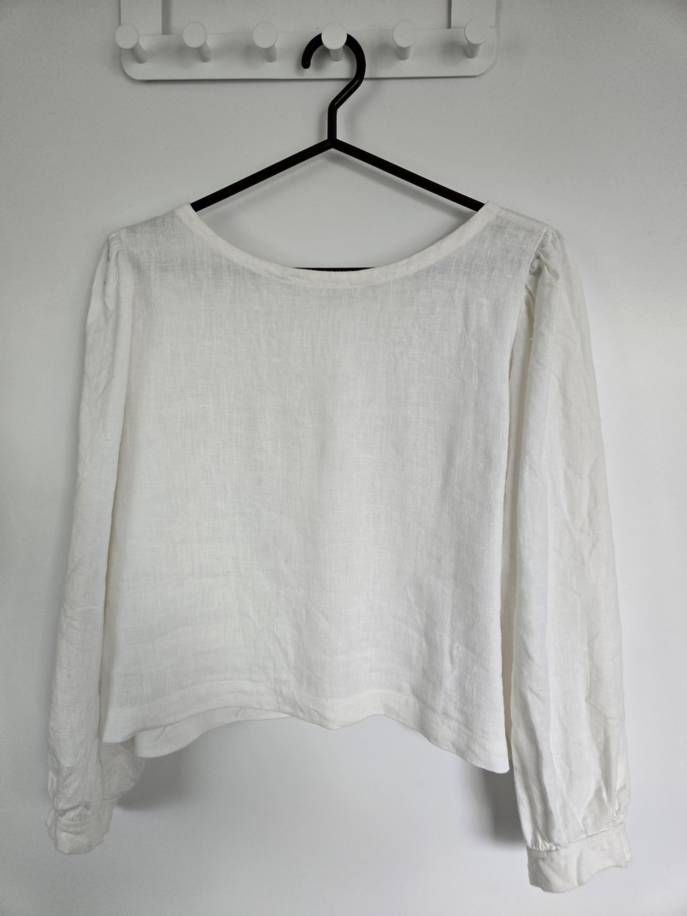Shelter Gloria Top (White Linen Blouse) - Picture 3 of 9